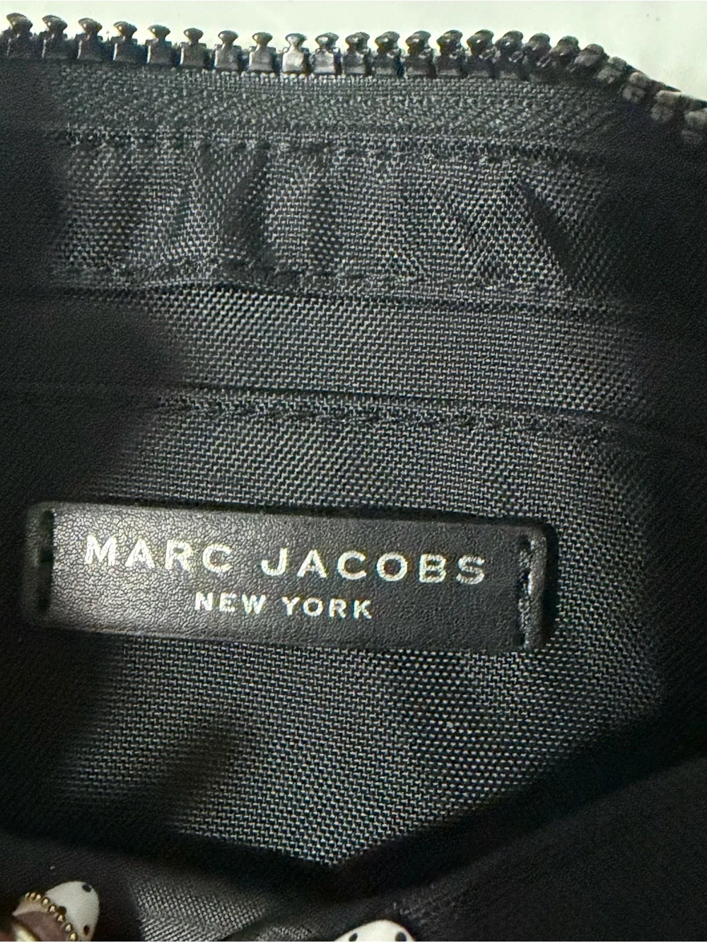 Marc Jacobs Black Nylon Logo Patch Shoulder Bag new no tags